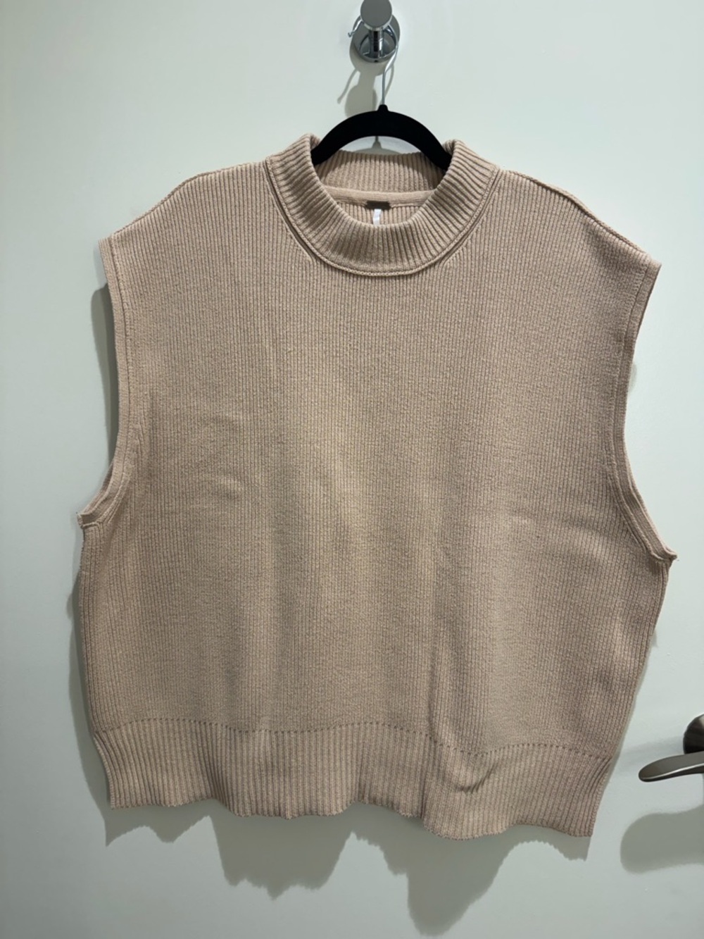 Free People Easy Street Tunic Vest, Barnacle Mauve, XL